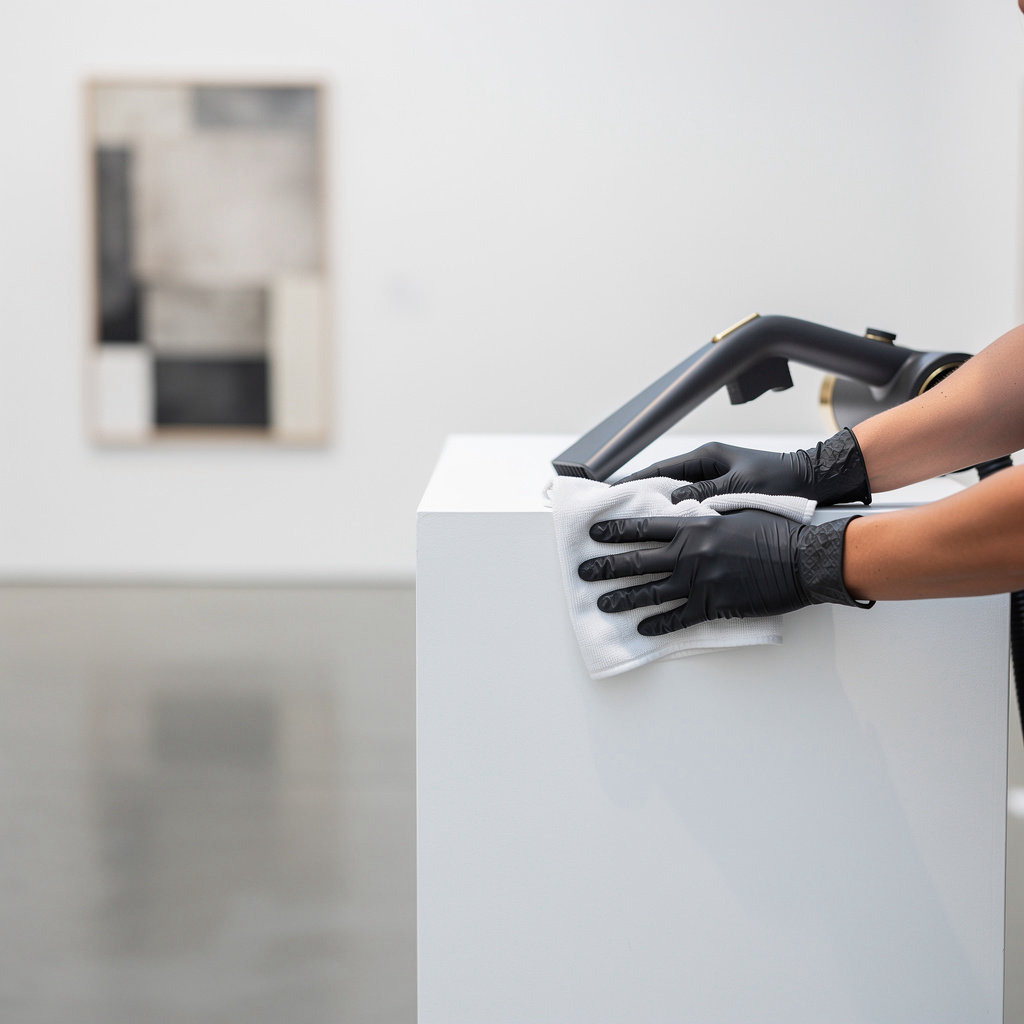 SanMar Building Services LLC professional team providing expert conservation-grade cleaning and facility management for high-end art galleries and auction houses in New York